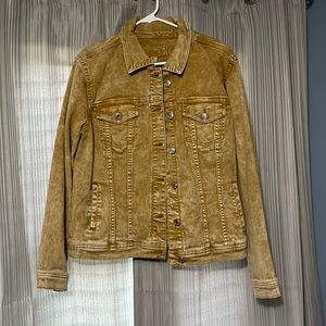 NWT tan jean jacket